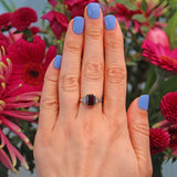 Ellibelle Jewellery Art Deco Style Garnet and Diamond Ring By Cropp & Farr