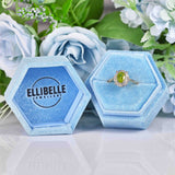 Ellibelle Jewellery Art Deco Style Peridot & Diamond 9ct Gold Ring