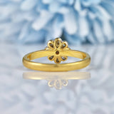 Ellibelle Jewellery Art Deco Style Sapphire & Diamond Daisy Cluster Ring
