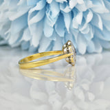 Ellibelle Jewellery Art Deco Style Sapphire & Diamond Ring
