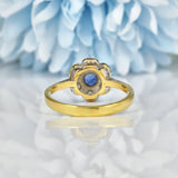 Ellibelle Jewellery Art Deco Style Sapphire & Diamond Ring