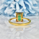 Ellibelle Jewellery ART DECO STYLE TOURMALINE 18CT GOLD RING