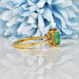 Ellibelle Jewellery ART DECO STYLE TOURMALINE 18CT GOLD RING