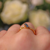Ellibelle Jewellery BELLE ÉPOQUE SAPPHIRE & PEARL RING