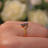 Ellibelle Jewellery BELLE ÉPOQUE SAPPHIRE & PEARL RING