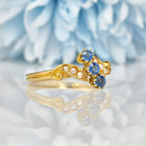Ellibelle Jewellery BELLE ÉPOQUE SAPPHIRE & PEARL RING