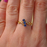 Ellibelle Jewellery BELLE ÉPOQUE SAPPHIRE & PEARL RING