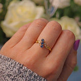 Ellibelle Jewellery BELLE ÉPOQUE SAPPHIRE & PEARL RING