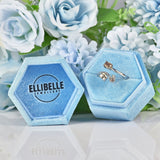 Ellibelle Jewellery Brown Champagne Diamond 9ct White Gold Ring
