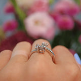 Ellibelle Jewellery Brown Champagne Diamond 9ct White Gold Ring