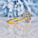 Ellibelle Jewellery Chrysoberyl & Diamond 18ct Gold Cluster Ring