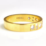 Ellibelle Jewellery Diamond 18ct Gold Half Eternity Wedding Band Ring (0.62cts)