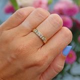 Ellibelle Jewellery Diamond 18ct Gold Half Eternity Wedding Band Ring (0.62cts)
