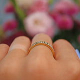Ellibelle Jewellery Diamond 18ct Gold Half Eternity Wedding Band Ring (0.62cts)
