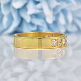 Ellibelle Jewellery Diamond 18ct Gold Half Eternity Wedding Band Ring (0.62cts)