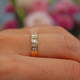 Ellibelle Jewellery Diamond 18ct Gold Half Eternity Wedding Band Ring (0.62cts)