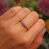 Ellibelle Jewellery Diamond 18ct White Gold Three Stone Engagement Ring (0.75ct)