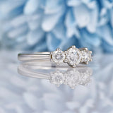 Ellibelle Jewellery Diamond 18ct White Gold Three Stone Engagement Ring (0.75ct)