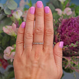 Ellibelle Jewellery Diamond 9ct Gold Stacking Band Half Eternity Ring