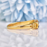 Ellibelle Jewellery Edwardian 1905 Sapphire & Diamond 18ct Gold Ring