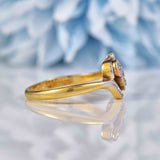 Ellibelle Jewellery Edwardian Diamond 18ct Gold & Platinum Three Stone Ring