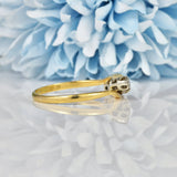 Ellibelle Jewellery EDWARDIAN DIAMOND FOUR STONE CROSSOVER RING