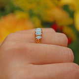 Ellibelle Jewellery EDWARDIAN OPAL 18CT GOLD FIVE-STONE RING
