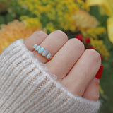 Ellibelle Jewellery EDWARDIAN OPAL 18CT GOLD FIVE-STONE RING