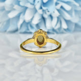 Ellibelle Jewellery EDWARDIAN OPAL & DIAMOND 18CT GOLD CLUSTER RING