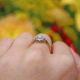 Ellibelle Jewellery EDWARDIAN OPAL & DIAMOND 18CT GOLD CLUSTER RING