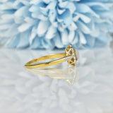 Ellibelle Jewellery EDWARDIAN OPAL & DIAMOND 18CT GOLD CLUSTER RING