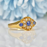 Ellibelle Jewellery EDWARDIAN SAPPHIRE & DIAMOND RING