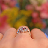 Ellibelle Jewellery Edwardian Style Ruby & Diamond White Gold Ring