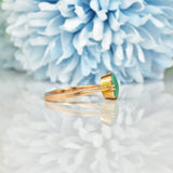 Ellibelle Jewellery EDWARDIAN TURQUOISE 15CT GOLD SOLITAIRE RING