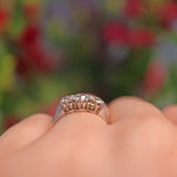 Ellibelle Jewellery French Art Deco Diamond Platinum Trilogy Ring (0.85ct)