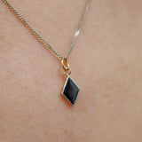 Ellibelle Jewellery French Art Deco Sapphire Diamond 18ct Gold Earrings & Pendant