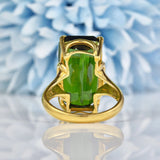 Ellibelle Jewellery Green Tourmaline 18ct Gold Dress Ring (13.60ct)