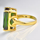 Ellibelle Jewellery Green Tourmaline 18ct Gold Dress Ring (13.60ct)