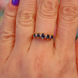 Ellibelle Jewellery Marquise Sapphire & Diamond 14k Gold Ring