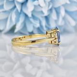 Ellibelle Jewellery Natural Ceylon Sapphire & Diamond 18ct Gold Ring (1.63ct)