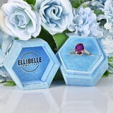 Ellibelle Jewellery Pink Tourmaline & Diamond 18ct Gold Dress Ring