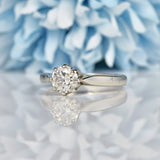 Ellibelle Jewellery PLATINUM 0.75CT DIAMOND SOLITAIRE ENGAGEMENT RING