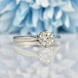 Ellibelle Jewellery PLATINUM 0.75CT DIAMOND SOLITAIRE ENGAGEMENT RING