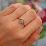 Ellibelle Jewellery Salt & Pepper Brown Diamond White Gold Engagement Ring (1.97ct)