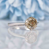 Ellibelle Jewellery Salt & Pepper Brown Diamond White Gold Engagement Ring (1.97ct)