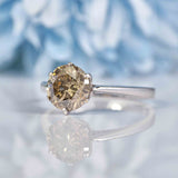 Ellibelle Jewellery Salt & Pepper Brown Diamond White Gold Engagement Ring (1.97ct)