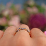 Ellibelle Jewellery Sapphire & Diamond Gold Stacking Band Ring