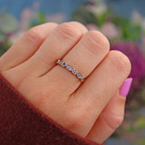 Ellibelle Jewellery Sapphire & Diamond Gold Stacking Band Ring