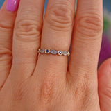 Ellibelle Jewellery Sapphire & Diamond Gold Stacking Band Ring