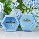 Ellibelle Jewellery Sapphire & Diamond Marquise Half Eternity Ring